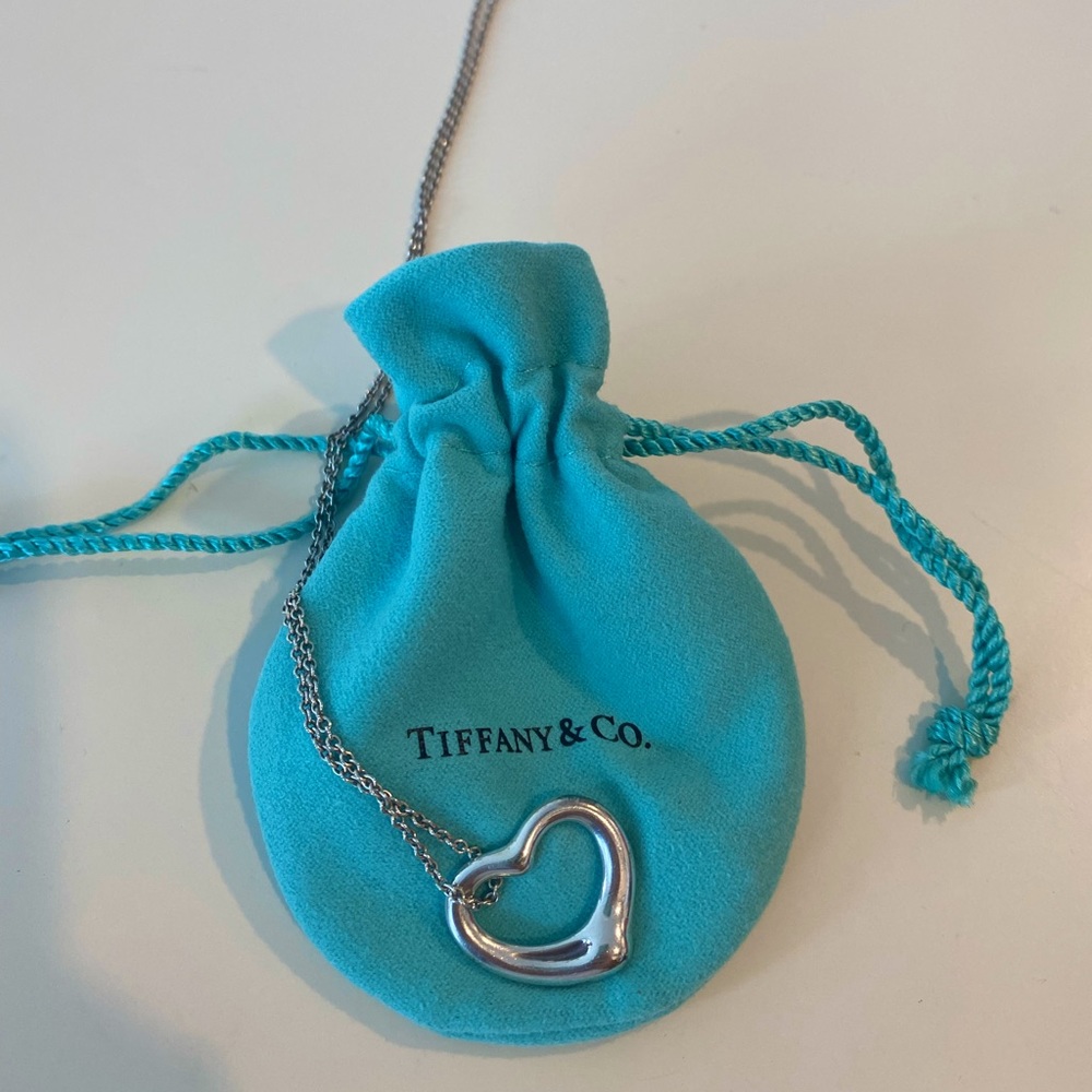 Tiffany & Co. Silver Open Heart Pendant